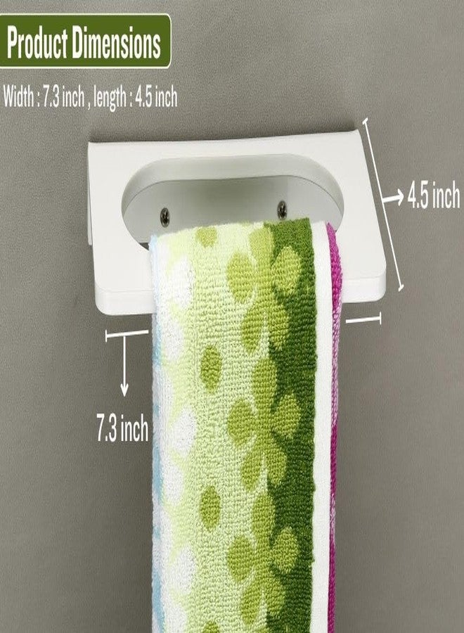 HAPPI Unbreakable Acrylic Oval Shape Napkin Ring, Towel Ring, Napkin Holder, Towel Hanger Stand Wall Mounted for Bathroom Accessories (White) - Image 4